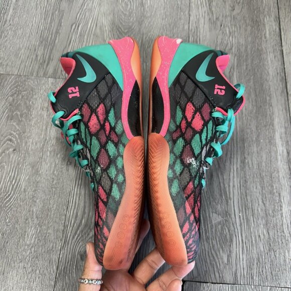 Nike NikeID Kobe 8 Snake Mamba Basketball Men Shoes Pink Teal Customized Sz 9.5 main image 14